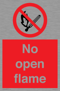 No open flame