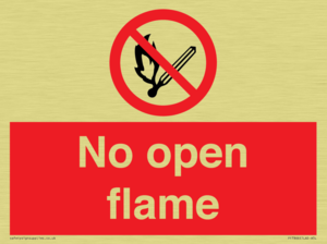 No open flame