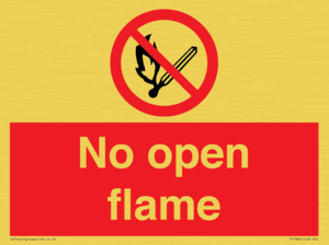 No open flame