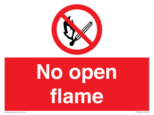No open flame