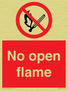 No open flame