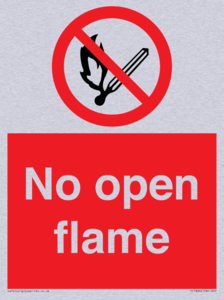 No open flame