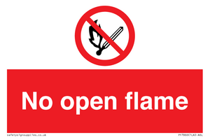 No open flame