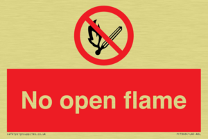 No open flame
