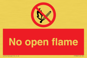 No open flame