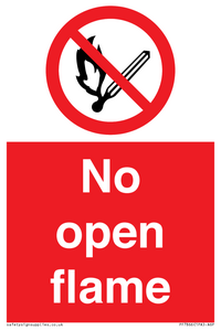 No open flame