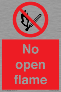 No open flame