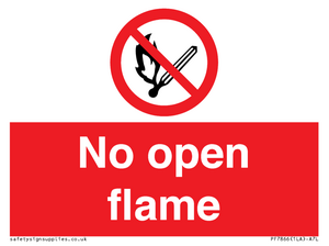 No open flame