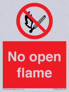 No open flame