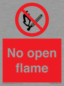 No open flame