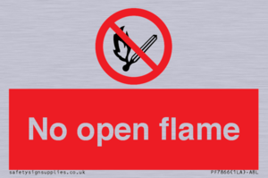 No open flame