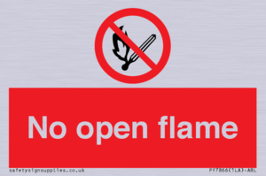 No open flame