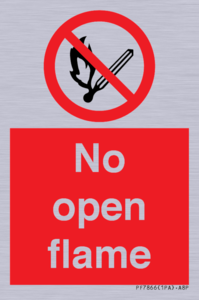 No open flame