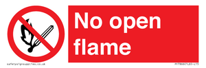 No open flame