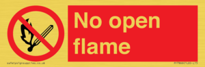 No open flame