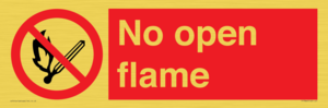 No open flame