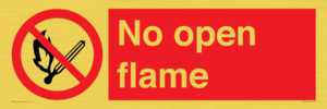 No open flame