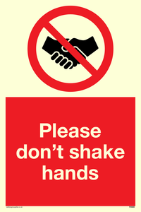 Please don't shake hands