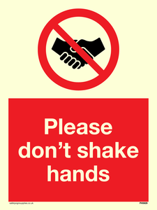 Please don't shake hands