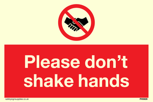 Please don't shake hands