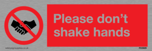 Please don't shake hands