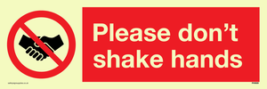 Please don't shake hands