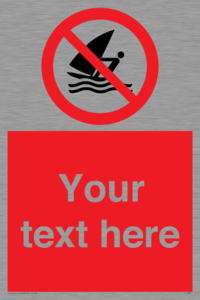 Custom No windsurfing