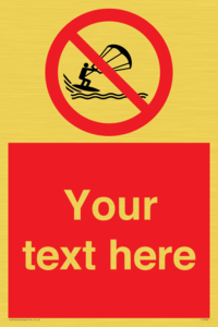 Custom No kite surfing