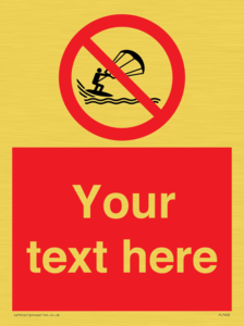 Custom No kite surfing