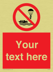 Custom No parasailing