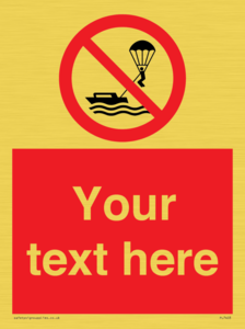 Custom No parasailing