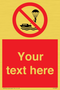 Custom No parasailing