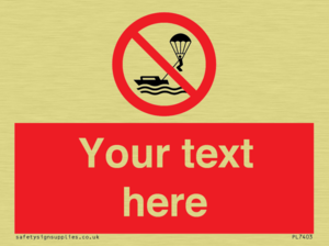 Custom No parasailing