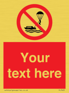 Custom No parasailing