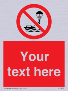 Custom No parasailing