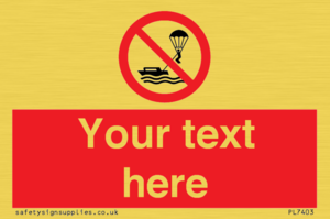 Custom No parasailing