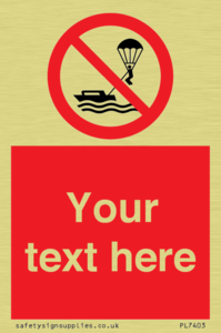 Custom No parasailing