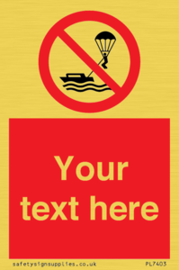 Custom No parasailing