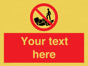 Custom No climbing on rocks