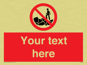 Custom No climbing on rocks