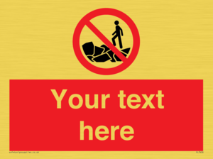 Custom No climbing on rocks