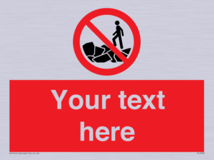 Custom No climbing on rocks