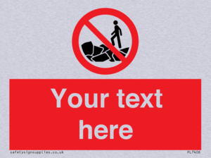 Custom No climbing on rocks