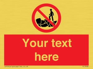 Custom No climbing on rocks