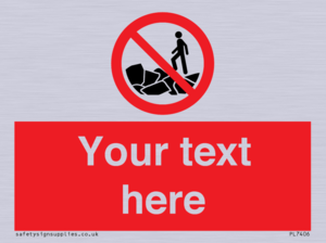 Custom No climbing on rocks