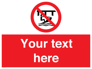 Custom Do not use watercraft in the vicinity of piers