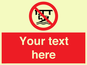 Custom Do not use watercraft in the vicinity of piers