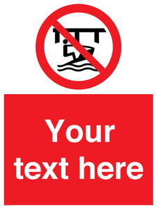 Custom Do not use watercraft in the vicinity of piers