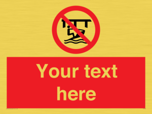 Custom Do not use watercraft in the vicinity of piers