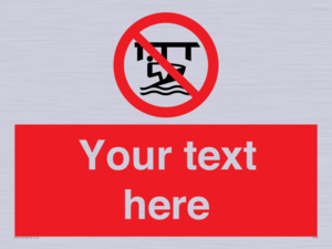 Custom Do not use watercraft in the vicinity of piers